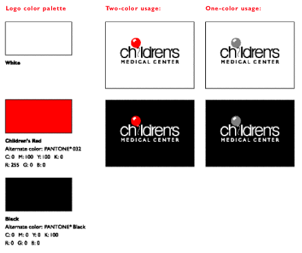 Children's Logo Color Options